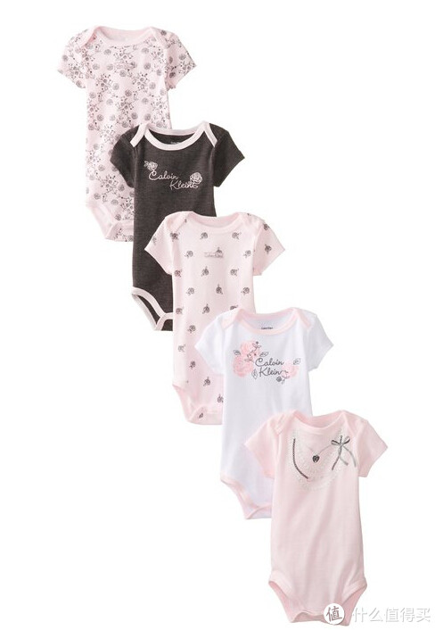 凑单品：Calvin Klein Newborn Bodysuit 女婴儿连身衣 5件装