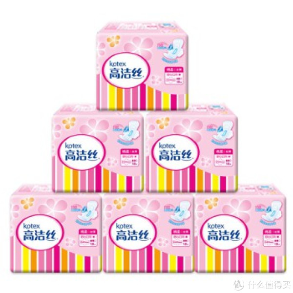 kotex 高洁丝 棉柔护翼日用卫生巾 18片*6包