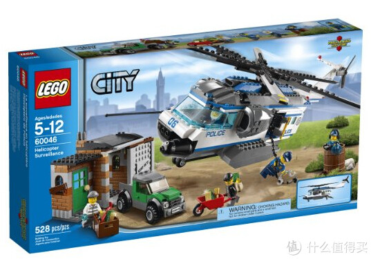 LEGO 乐高 City 城市组 60046 警用巡查直升机
