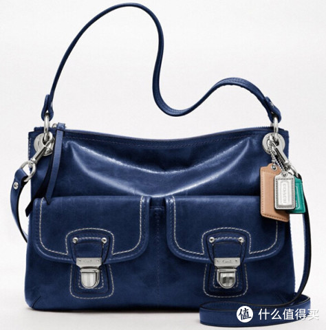 coach 蔻驰 svsl poppy leather hippie slate 碧波系列 真皮女士手袋