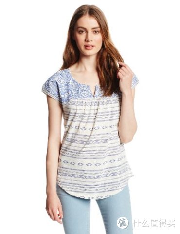 lucky brand santorini top 女款印花t恤