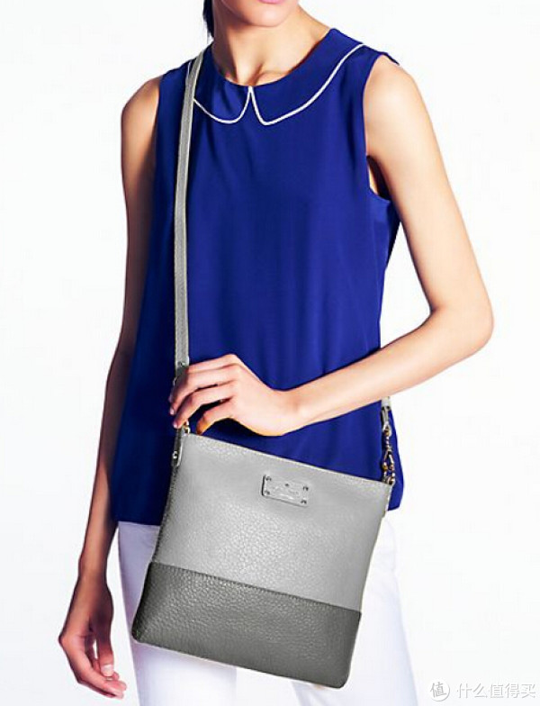 kate spade NEW YORK Grove Court Cora 真皮拼接斜挎包