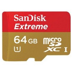 SanDisk 闪迪 至尊极速 MicroSDXC（TF）移动存储卡（64GB、Class 10、读45M/s）