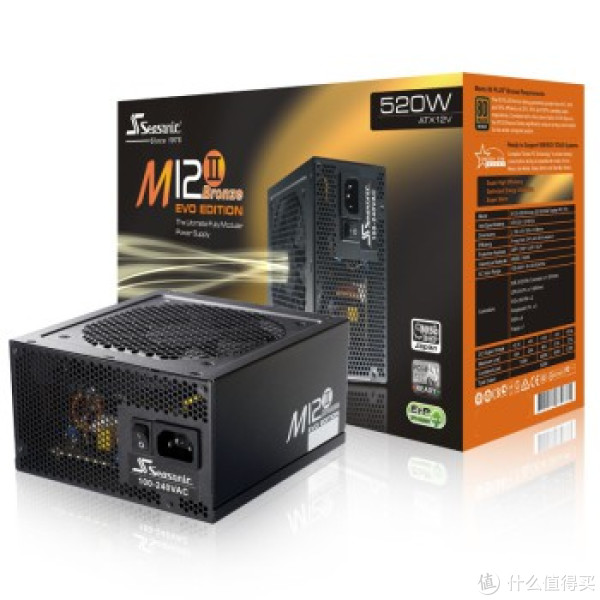 Seasonic 海韵 M12II-520 520W电源(80PLUS铜牌/全模组)