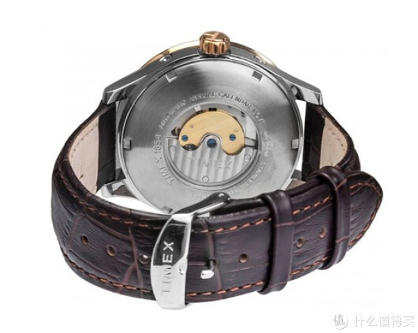 TIMEX 天美时 T2N290 男款镀玫瑰金机械表