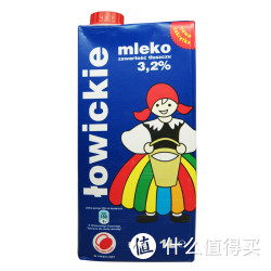 限华东：Lowicz 罗兹姑娘 波兰进口全脂纯牛奶 1L