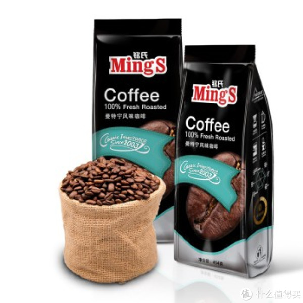 Ming's 铭氏 黑袋 曼特宁风味咖啡豆 454g