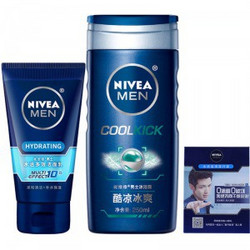 NIVEA 妮维雅 男士深层洗护洁面沐浴套装