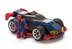 新补货：MEGA BLOKS 美高 积木拼插玩具 Spidey Racer 蜘蛛侠变速车