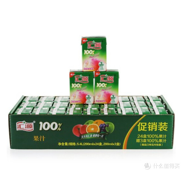 汇源 100% 果汁 200ml*27(桃汁/橙汁)