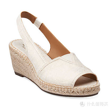 Clarks 其乐 Petrina Corra 女款帆布坡跟凉鞋 三色可选