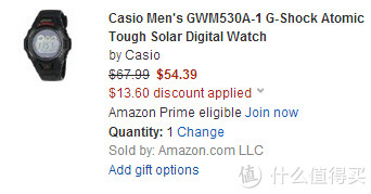CASIO 卡西欧 G-SHOCK GWM530A-1 太阳能腕表（6局电波、200米防水）