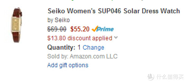 SEIKO 精工 SUP046 女士太阳能腕表
