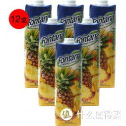 限华中：Fontana 芳塔娜 菠萝汁 1L*12