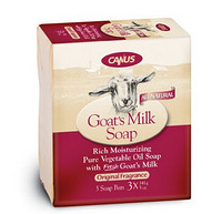 CANUS 肯拿士 Goat's Milk Rich Moisturizing 山羊奶润肤皂141g 3块*4盒