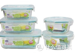LOCK&amp;LOCK 乐扣乐扣 LLG445S913 格拉斯耐热玻璃保鲜盒（5件套）