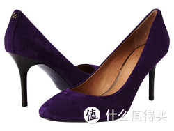 COACH 寇驰 Nala Deep Plum Kid Suede 女士真皮高跟鞋