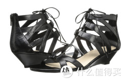 Nine West 玖熙 Hylda 女士罗马真皮凉鞋
