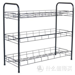 杰凡麗 XJMM312001-2 简易三层鞋架 碳钢烤黑漆