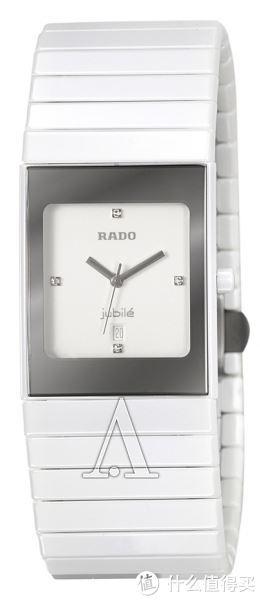 RADO 雷达 CERAMICA JUBILE R21982702 女款陶瓷时装腕表（4粒镶钻、陶瓷表带、钛合金表扣）