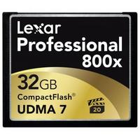 Lexar 雷克沙 800X CF存储卡 32G（写入45MB/S）