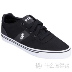 RALPH LAUREN 拉尔夫·劳伦 81615178004D 男士帆布休闲板鞋 黑色