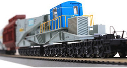 Bachmann 百万城 CF00803 D38型钳夹式长大货物车（载重380吨，1:87）