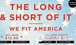 促销活动：American Eagle 美国鹰 美国官网