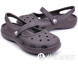 crocs 卡骆 经典系列  女式舒适休闲沙娜塑模洞洞鞋 深咖啡色11212-206 
