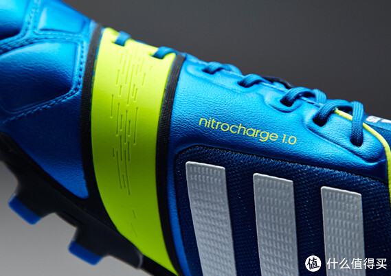 adidas 阿迪达斯 Nitrocharge 狂战士系列 1.0 TRX AG 顶级足球鞋 蓝黄配色