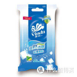 Vinda 维达 冰爽醒肤 湿巾 5片装*20包