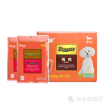 Wanpy 顽皮 Happy100 犬用鸡肉鲜封包 80g*15袋*7份