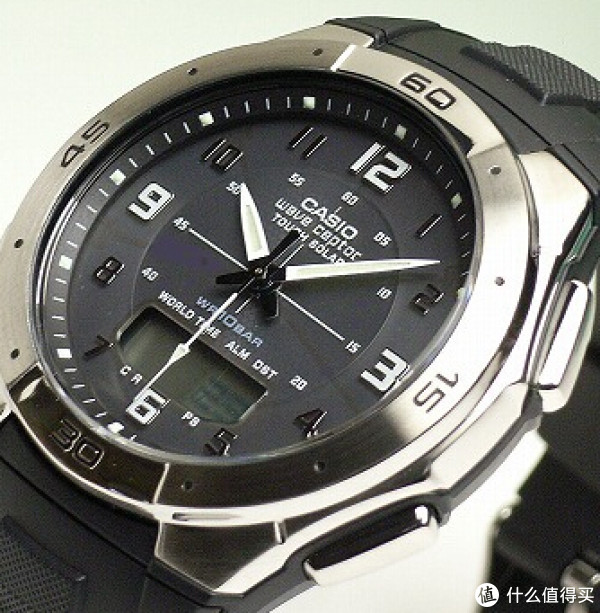 CASIO 卡西欧 WVA470J-1ACF 男款腕表(太阳能,电波)