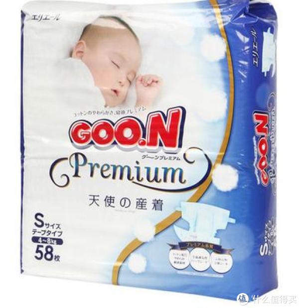 GOO.N 大王 天使系列 婴幼儿用纸尿裤 S58片