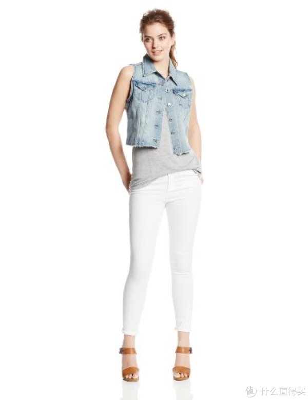 Levi's 李维斯 Authentic Trucker Vest 女士牛仔马甲