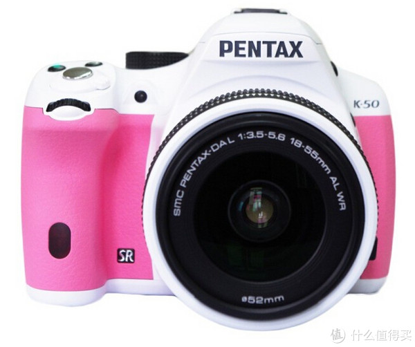 PENTAX 宾得 K-50 DAL 18-55mm WR防水镜头单反套机 白粉色
