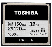 再特价：TOSHIBA 东芝 EXCERIA型 高速CF卡 32GB 存储卡（1000X、写120m）