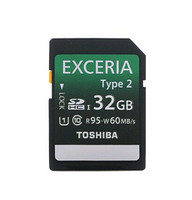 TOSHIBA 东芝 EXCERIA系列 Type 2 32G SD存储卡（UHS-1、读95写60）