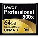 Lexar 雷克沙 Professional 800x CF存储卡 64GB（800x，读取120MB/s）