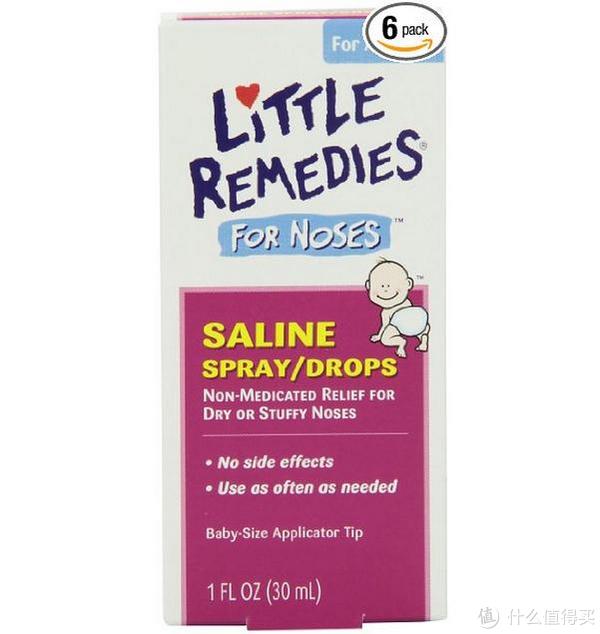 神价格：Little Noses Saline Spray/Drops 宝宝生理盐水滴鼻剂30ml*6瓶