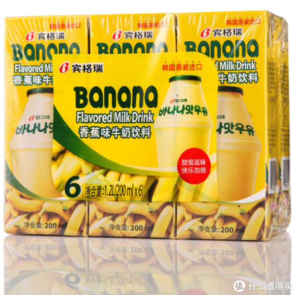 Binggrae 宾格瑞 香蕉牛奶 200ml*6