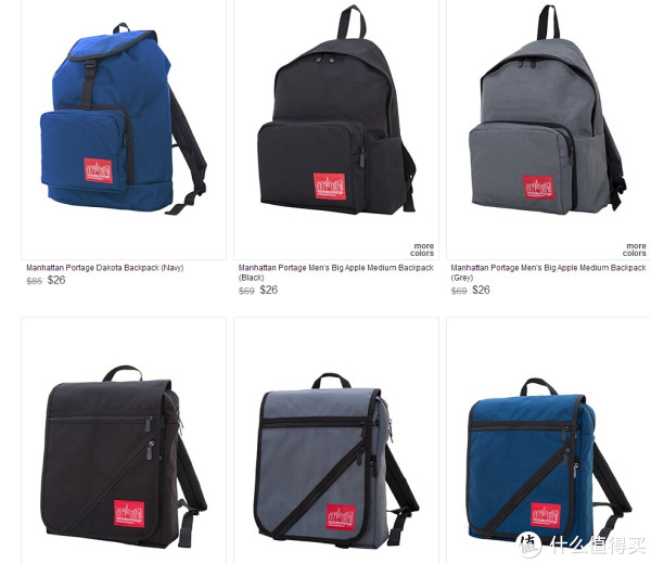 促销活动:MYHABIT Manhattan Portage 曼哈顿 帆布双肩背包 均一价