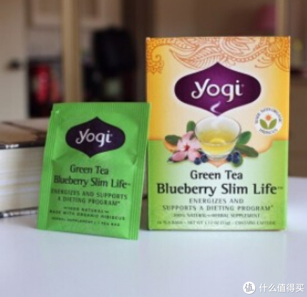 凑单品:yogi Green Tea Blueberry Slim Life 有机蓝莓味绿茶纤体茶 16袋