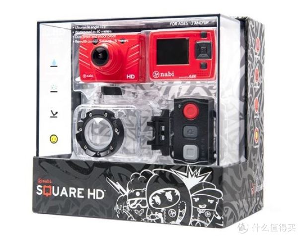 fuhu nabi Square HD 高清运动摄像机(三防、175°广角)