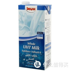 MUH 牧牌 全脂纯牛奶 1L装