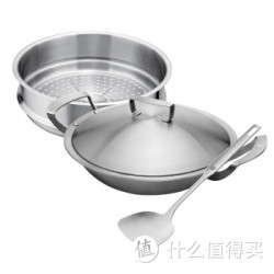 ZWILLING 双立人 Twin Gourmet 40930-006-982 不锈钢中式炒锅三件套 28cm