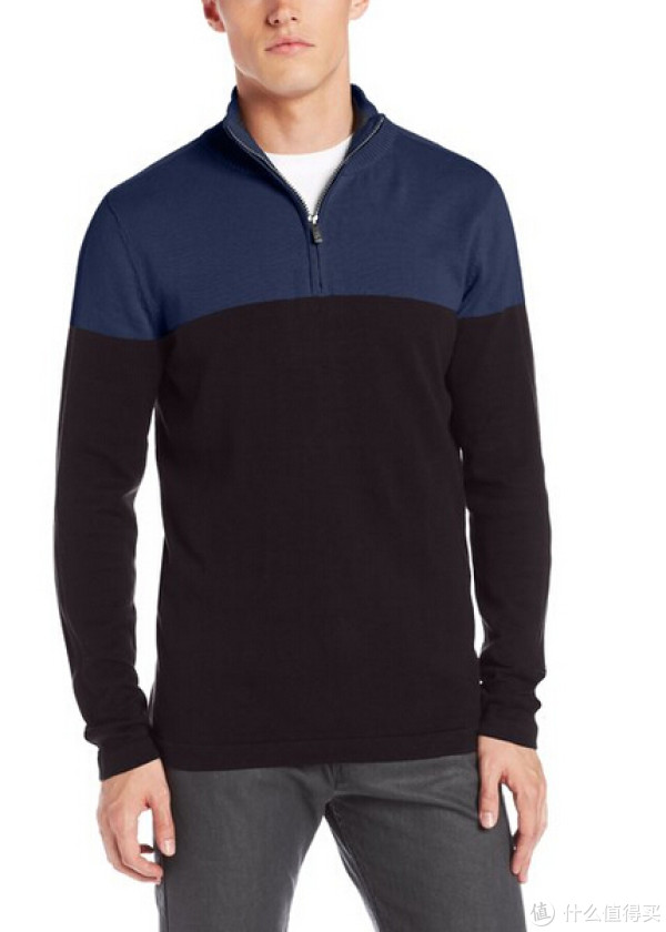 凑单品:Calvin Klein Jeans Colorblocked 男士针织衫