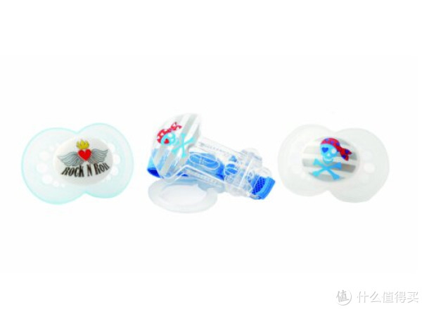 凑单品：MAM Rock N' Roll Silicone Pacifier and  Pacifier Clip 硅胶安抚奶嘴（2只）+奶嘴夹绳