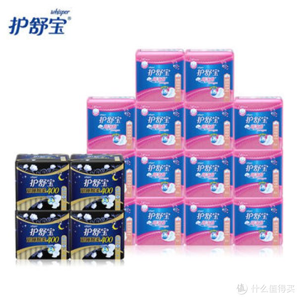 Whisper 护舒宝 超净棉卫生巾(日用5*14 70片+夜用3*4 12片,共82片)