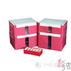 LOCK&amp;LOCK 乐扣乐扣 LLB146RW001e 圆点百纳箱4+1套装